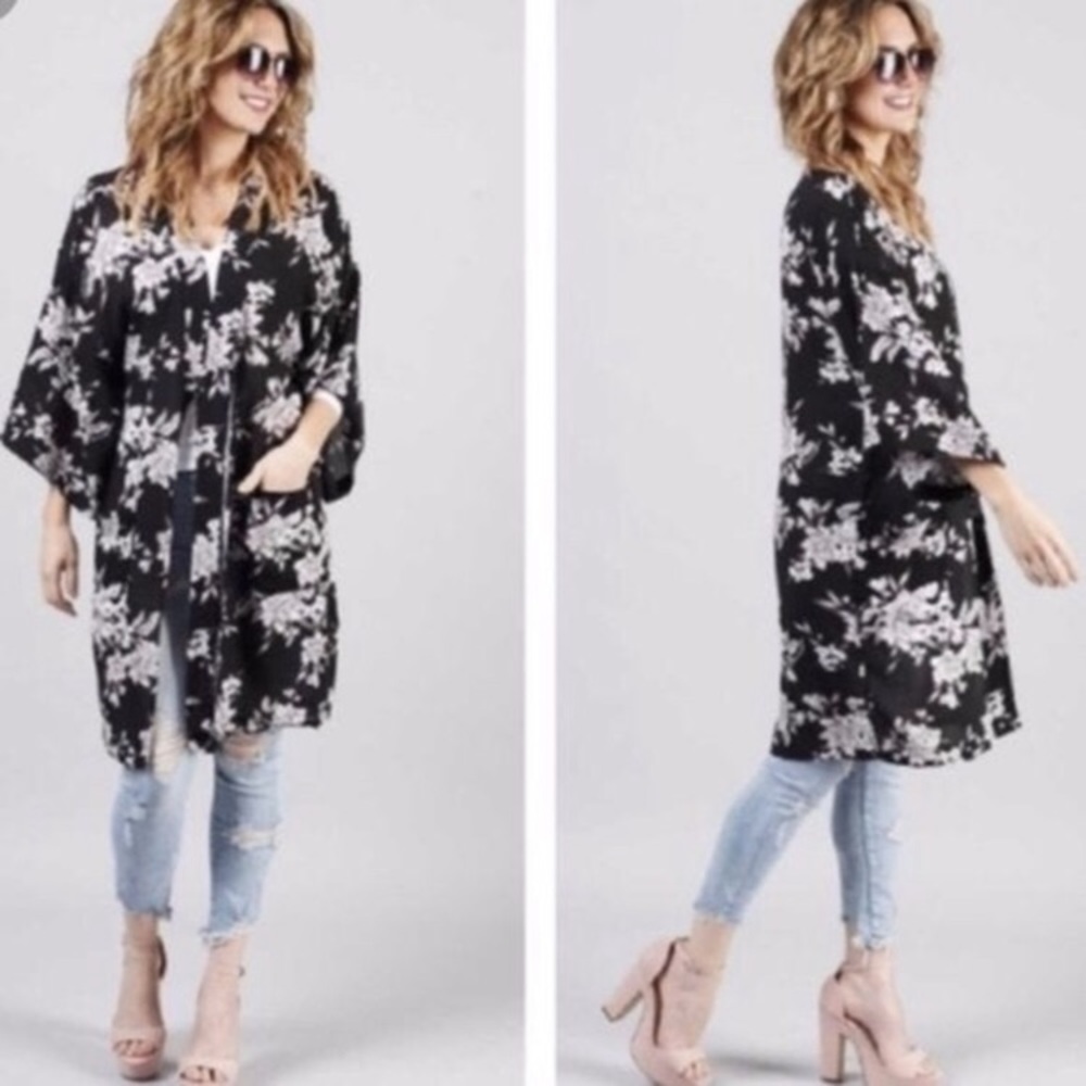 Spiritual Gangsta Kimono - Black and Grey